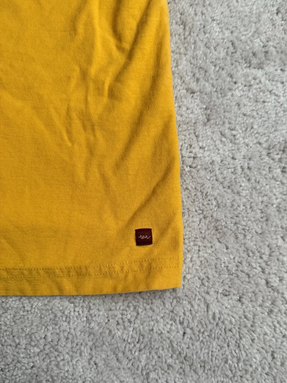Tea Collection Little Citizen Tshirt Mustard Color, Cotton - Youth Size L